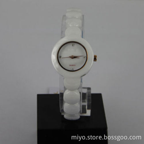 Small Mini Size Ceramic Women's Watch with Shell Dial, Fancy, Stylish and Beautiful